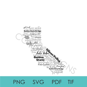 Téléchargement numérique svg Californie