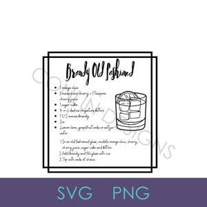 Wisconsin brandy old fashioned svg digital download
