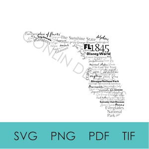 Florida svg png pdf digitaler Download