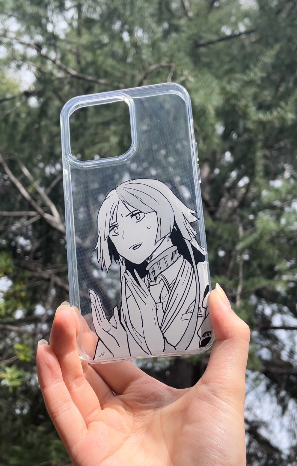 Custom Painted Anime Phone Case (CUSTOMIZABLE) - Etsy Custom Painted Anime Phone Case (CUSTOMIZABLE) - Etsy