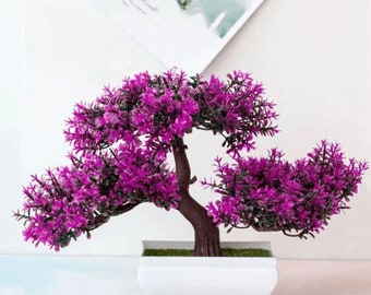 Plantes artificielles bonsaï petit pot d'arbre fausse plante fleurs en pot ornements pour la maison chambre décoration de table hôtel jardin décor