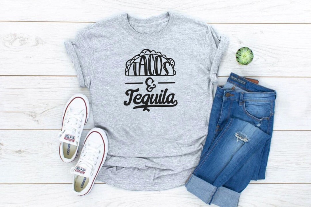 Tacos and Tequila T-shirt. Everyday Soft Casual T-shirt. Fun - Etsy