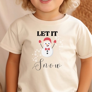 Childrens Snowman T Shirt - Christmas Party White Snow Childrens Snowman T Shirt - Christmas Party White Snow