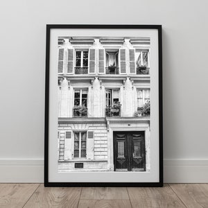 Paris Photography Black and White, Paris Print, Paris Printable Wall Art, Black and White Paris Print Poster, Paris Digital Art Download