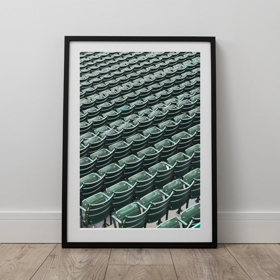 Red Sox Fenway Park Ballpark Stadium Seats Print, Boston Photography, Fenway Park, Sports Photography,Digital Download, Boston Printable Art