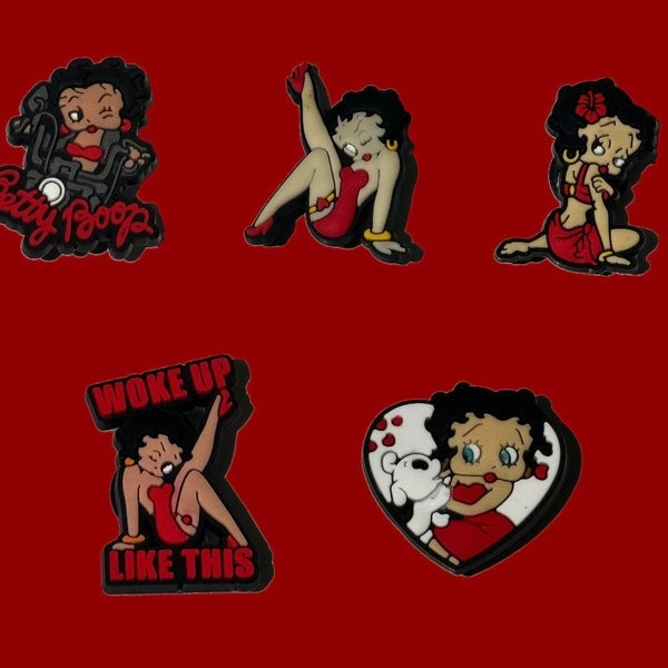 Betty Boop Croc Charms