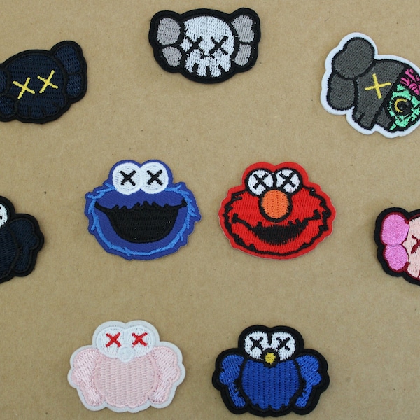 KAWS Iron on Patches / Elmo x KAWS