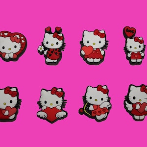 HK Kitty LOVE Croc Charms