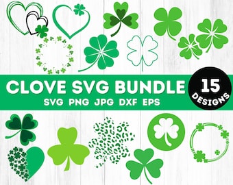 Trèfle Svg, Shamrock Svg, St Patricks Day Svg, Svg de trèfle à quatre feuilles, Lucky Clover Svg, fichiers Svg pour Cricut, trèfle à quatre feuilles, trèfle Png