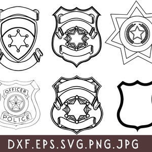 Police Badge Svg Bundle, Police Badge Png, Police Badge Clipart, Police ...