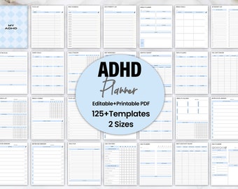 ADHD Planner Adult, ADHD Planner, ADHD Journal, Printable Adhd Planner, Adhd Planner Digital, Adhd Life Planner, Printable Adhd Planner