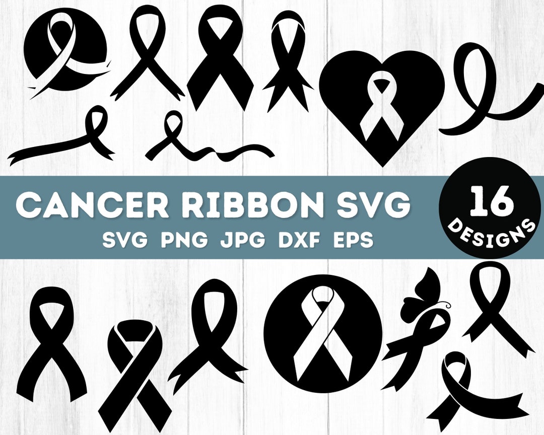 Cancer Ribbon Svg, Cancer Awareness Svg, Breast Cancer Svg, Awareness