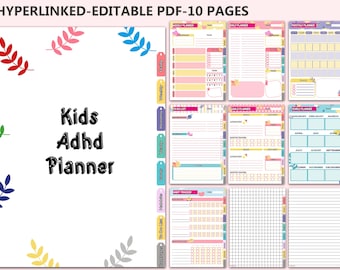 Kids ADHD Planner, ADHD Daily Planner, Adhd Planner Adult, ADHD Planner For Kids, Kids School Planner, Adhd Digital Planner, Adhd Life Plan