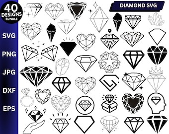 Diamond Svg, Diamond Png, Diamond Clipart, Diamonds Svg, Diamond Dxf, Diamond Vector, Diamond  Svg Bundle, Diamond Svg Cut Files