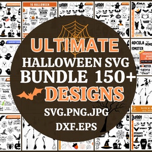 ULTIMATE Halloween Svg Bundle, Halloween Png Bundle, Halloween Svg, Svg Files, Cricut / Silhouette Designs, Instant Download