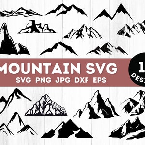 Mountain Svg, Mountains Svg, Mountain Silhouette, Mountain Clipart, Mountain Scene Svg,Mountain Range Svg,Mountain Vector, Mountain Svg File