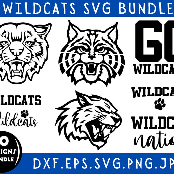 Wildcats Svg Bundle, Wildcats Svg, Wildcats, Wildcats Png, Svg Files For Cricut, Wildcats Shirt, Wildcats Png Bundle, Silhouette
