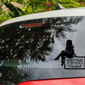 Don’t Park Too Close I’m Thick SVG, Funny Mom Svg, Car Decal Svg, Thick Girl Svg, Funny Car Svg, Funny Svg,Funny Quote Ts image 6