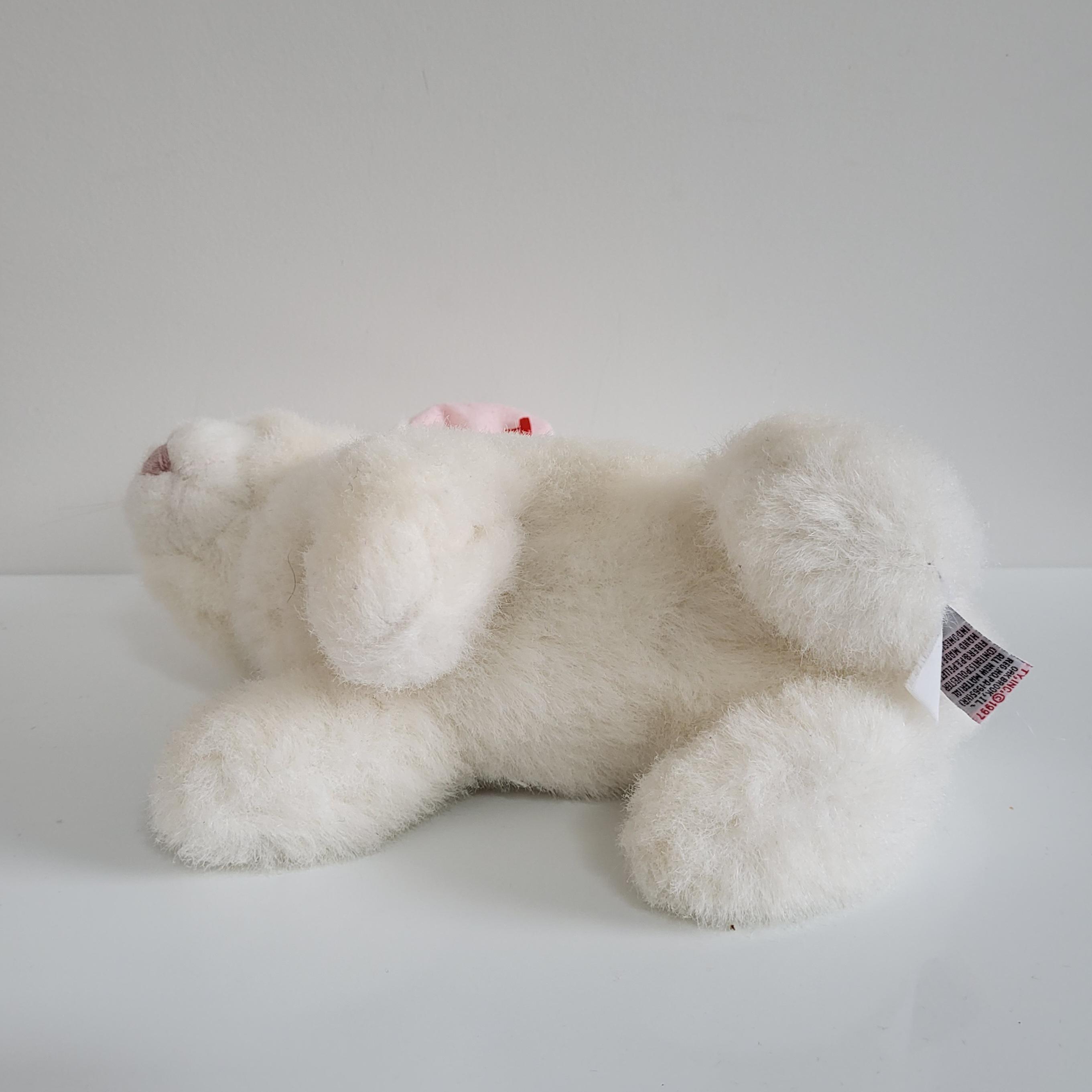 TY ホワイトバニーぬいぐるみ：ヴィンテージ 1990年代 コレクターズ