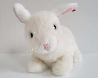 6インチ ヴィンテージ 1990年代 白ウサギ ぬいぐるみ - Etsy 日本