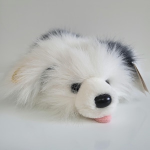 Vintage Ganz Baby Googles Sheep Dog Plush | Floppy Puppy Stuffie with Tags 1980s