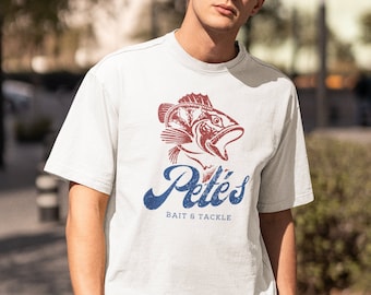 Vintage Fishing Tee Shirt: Classic Angler Design for Outdoors Enthusiasts