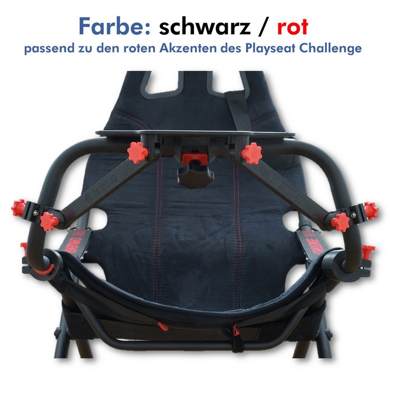Playseat Challenge Mod Plaque d'embase de roue de renfort schwarz / rot
