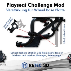 Playseat Challenge Mod - Plaque d'embase de roue de renfort
