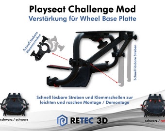 Playseat Challenge Mod - Placa base de rueda de refuerzo