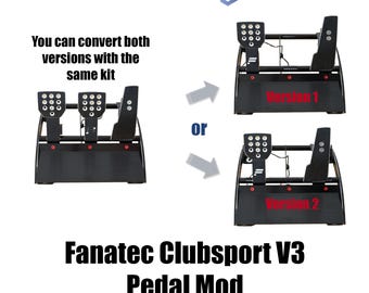 Mod for Fanatec Clubsport V3 Pedals to Convert to Two Pedals