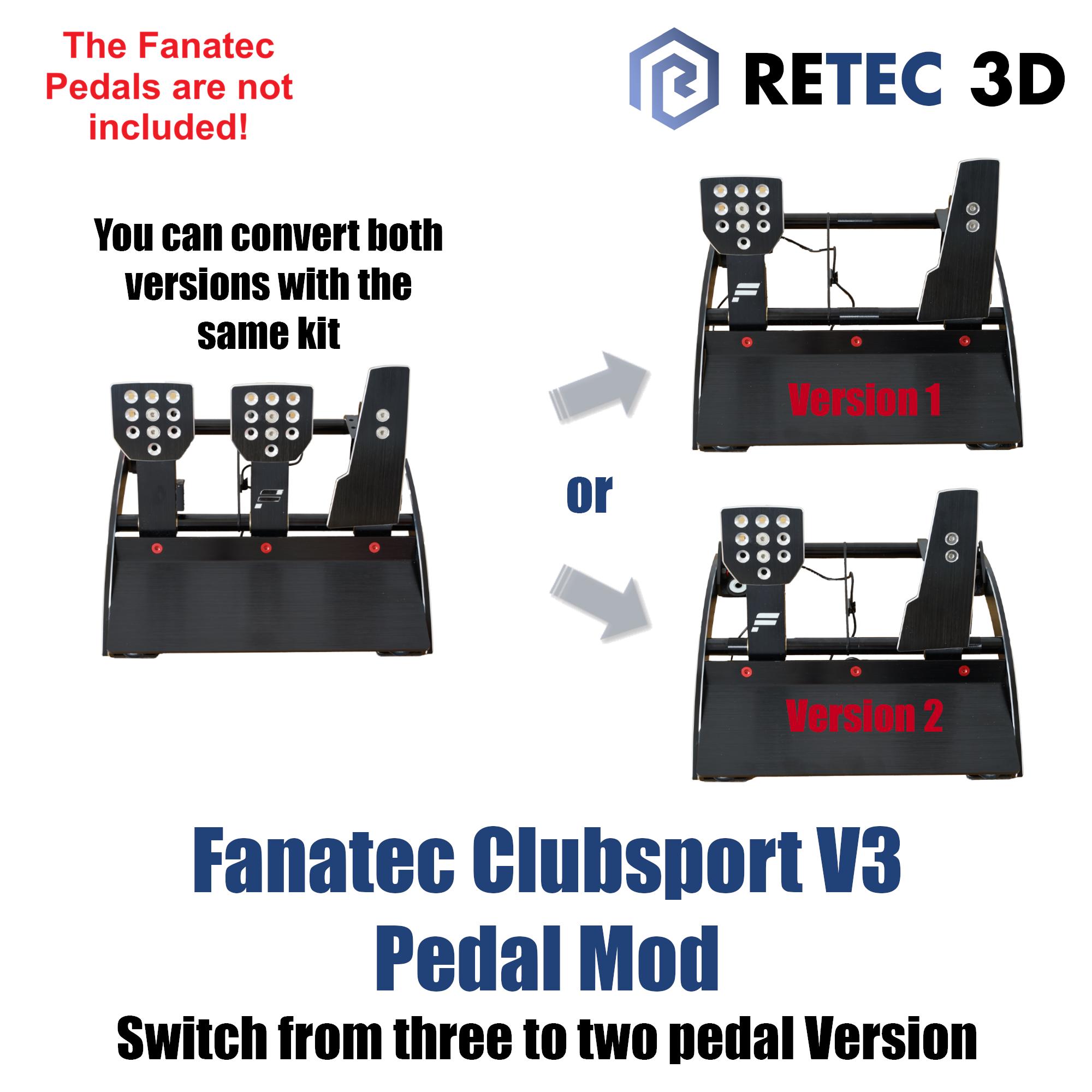 Mod for Fanatec Clubsport V3 Pedals to Convert to Two Pedals - Etsy
