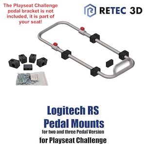 Modificación Playseat Challenge - Soportes para pedales Logitech RS