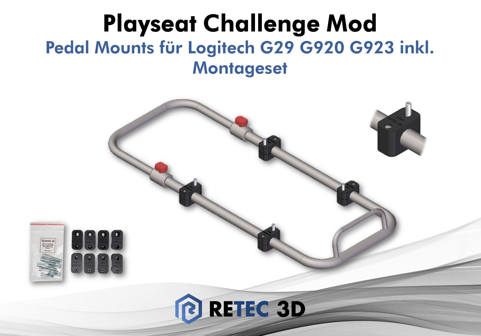 Playseat Challenge Mod Logitech G29 G920 G923 Pedal Mounts Etsy