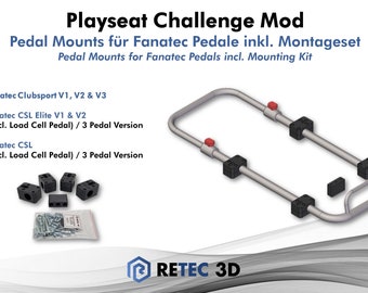 Playseat Challenge Mod - Fanatec-pedaalmontage Clubsport / CSL / CSL Elite / Load Cell