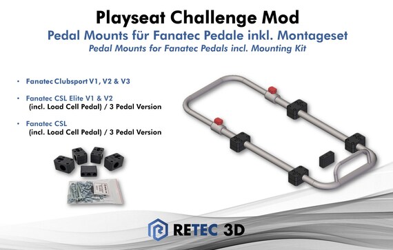 Playseat Challenge Mod Fanatec Pedal Mounts Clubsport CSL CSL