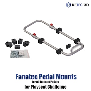 Playseat Challenge Mod - Fanatec Pedal Mounts Clubsport / CSL / CSL Elite / Load Cell