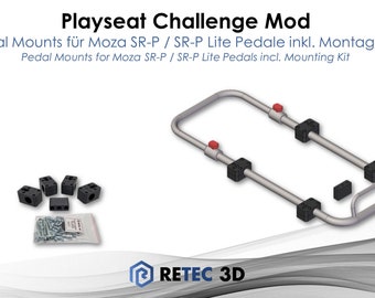 Playseat Challenge Mod - Supports de pédale Moza SR-P / SR-P Lite