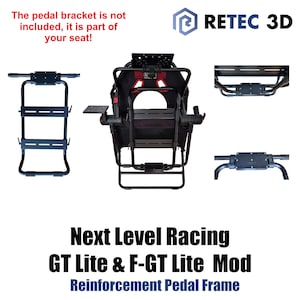 Modificación del GT Lite y F-GT Lite de Next Level Racing: Marco de pedales reforzado