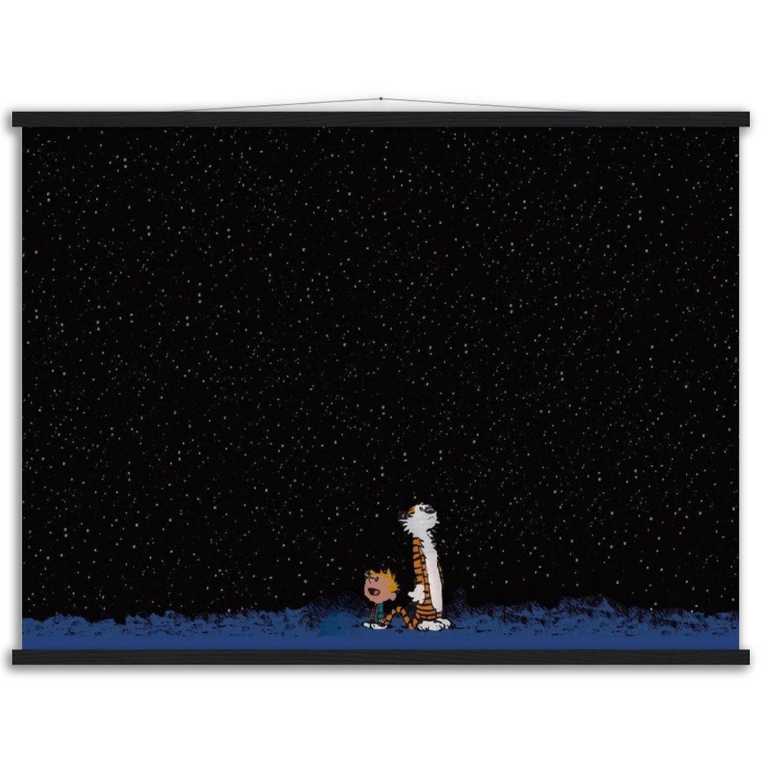 Calvin and Hobbes Looking at Stars - Etsy