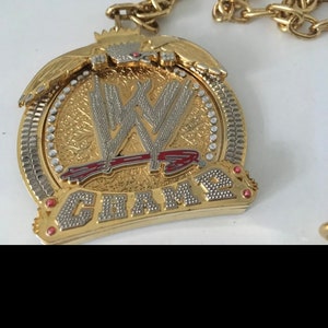 Official WWE John Cena Champ Spinner Pendant Signed by John Cena