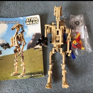 Lego Technic 8001 Star Wars Battle Droid Instruction Manual Only Book  Booklet