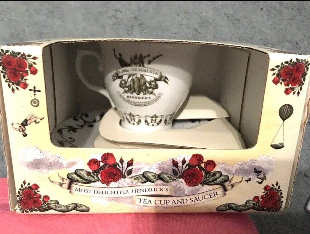 Hendricks Gin Tea or Coffee Cup and Saucer Set Etsy