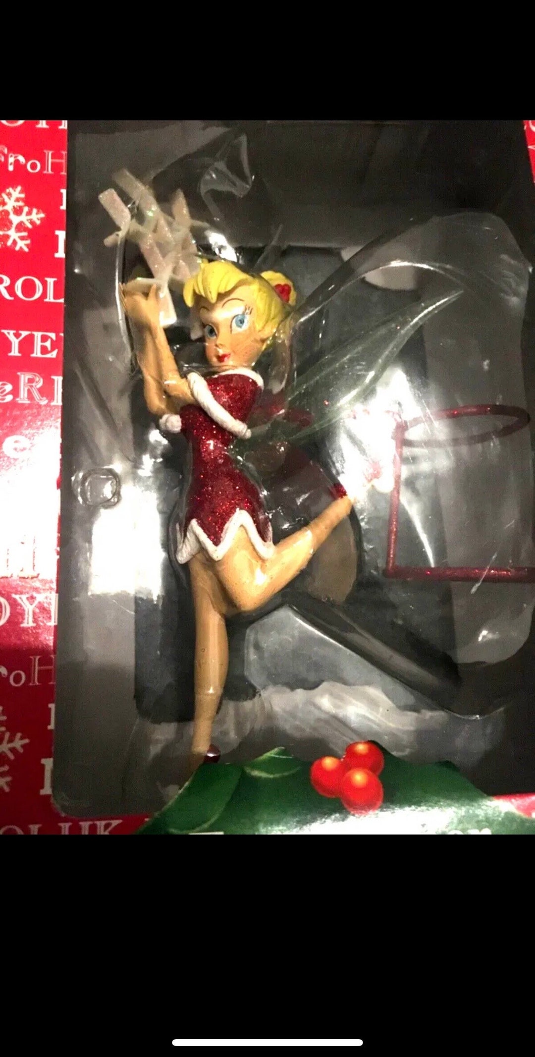 Rare Retired Disney Store Tinkerbell Christmas Tree Topper Etsy
