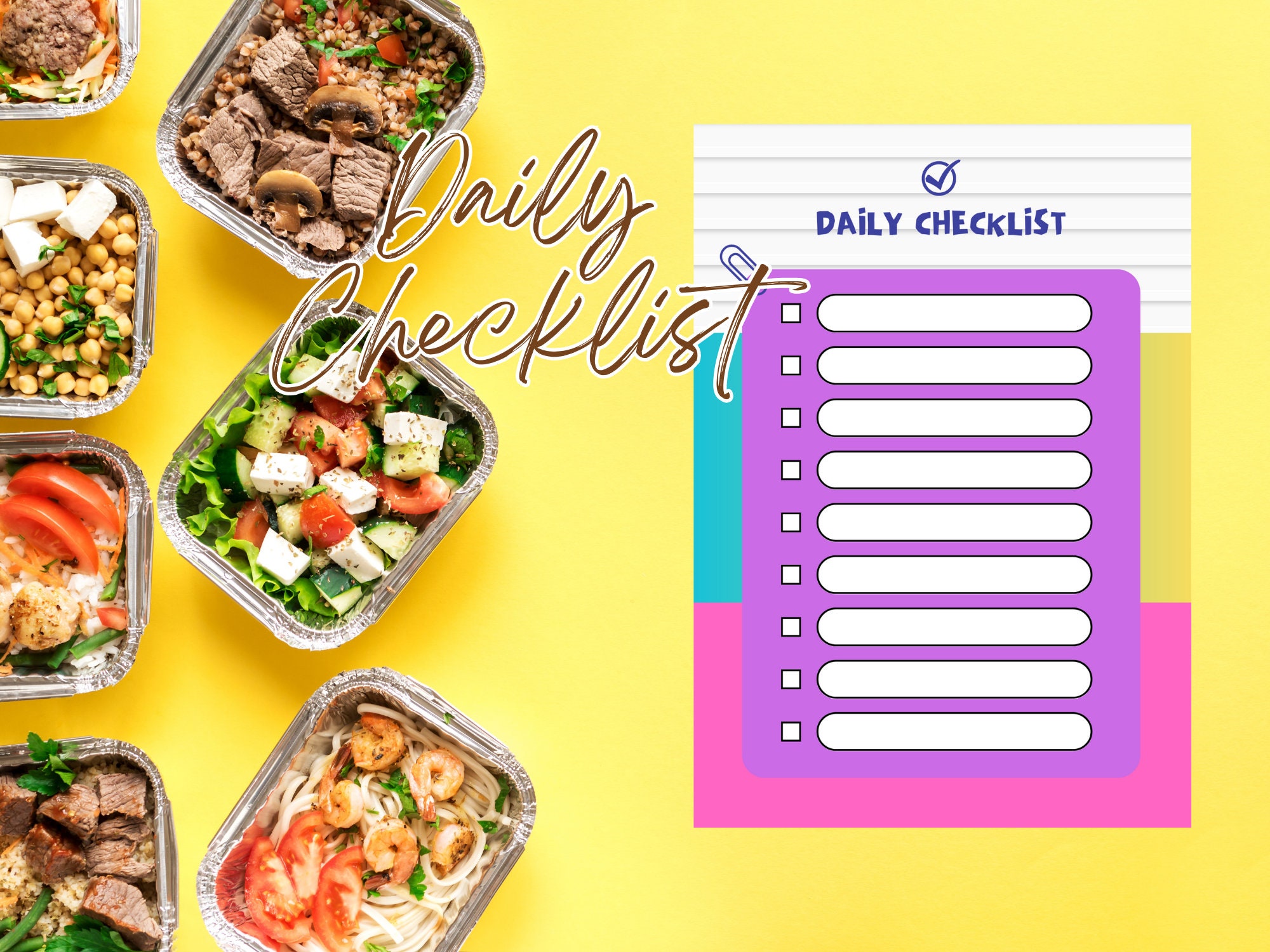 Printable Daily Checklist Printable Weekly to Do List Daily