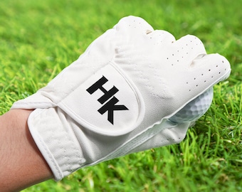 Golfhandschuh personalisiert mit Namen oder Initialen Leder Golfhandschuh Golf Zubehör Golf Liebhaber Geschenk