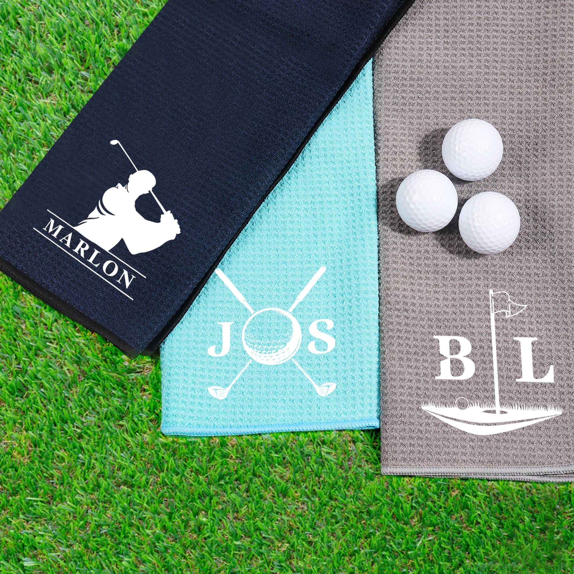 刺繍入りゴルフタオル、パーソナライズされたゴルフタオル、ゴルフ