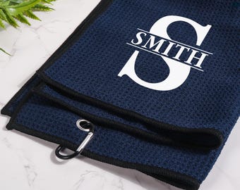 Embroidered Golf Towel Personalized Golf Towel Custom Golf Towel Accessory for Men and Women Golfers Personalized Golf Gift for him