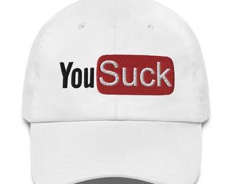 YouSuck divertente parodia regalo cappello da baseball per feste in barca a Las Vegas, cappello da campeggio
