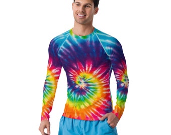 Rash Guard Tie Dye da uomo: BJJ, MMA e arti marziali, UPF 50+