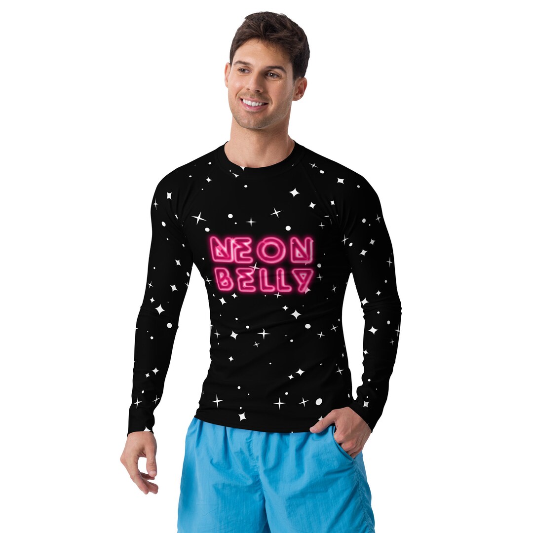 Neon Belly BJJ MMA Jiu Jitsu Martial Arts Men's Rash Guard Rash Guard ...